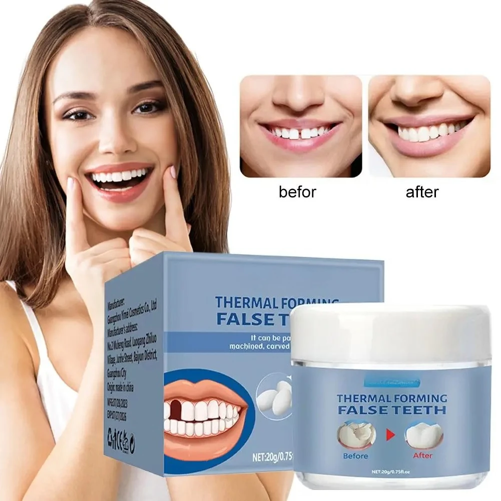 أسنان صناعية قابلة للتشكيل، حبيبات إصلاح الأسنان، خرز الأسنان، 2026 مؤقت للكوكة، طقم إصلاح الأسنان المكسورة، مناسب حراري Q6N2