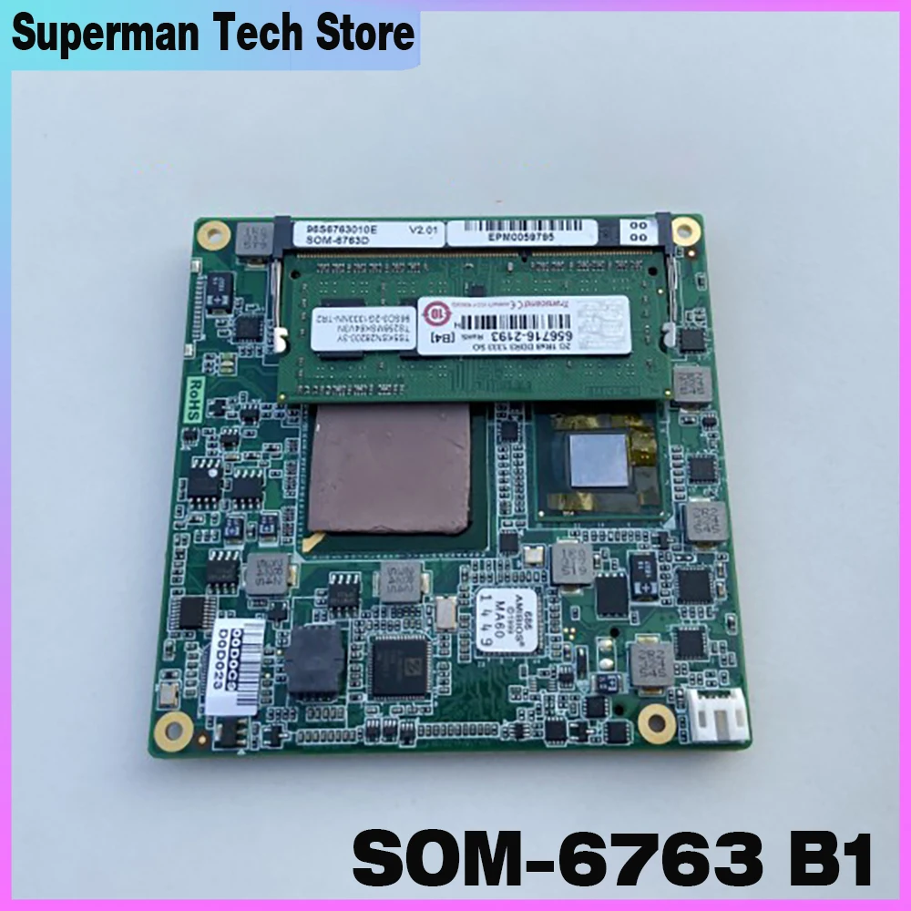 

SOM-6763 B1 01-3 For Advantech Industrial Control motherboard original disassembly machine SOM-6763D