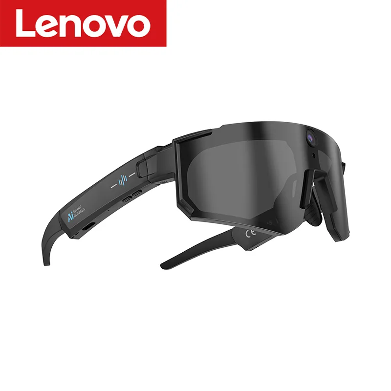 Lenovo AI Smart Glasses ChatGPT 8K Camera 2400W Anti-shake Cycling Video&Photo Sport Sunglasses DualMic 32GB Windproof Goggles image 3