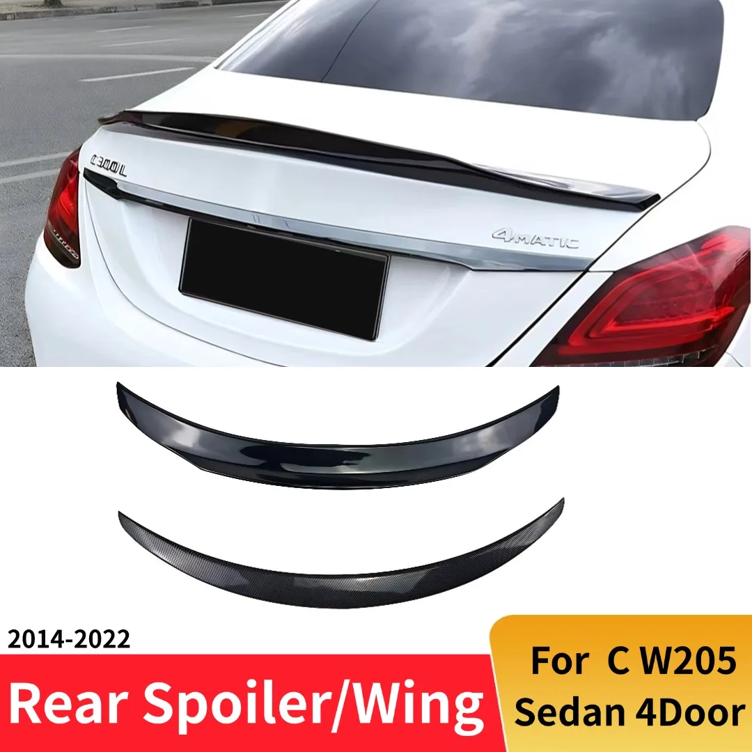 

Спойлер на крышку багажника, тюнинг-аксессуар, аэродинамический элемент для Mercedes Benz C-класса W205 и C63 C43 AMG, 4-дверный седан, 2014-2022 гг.