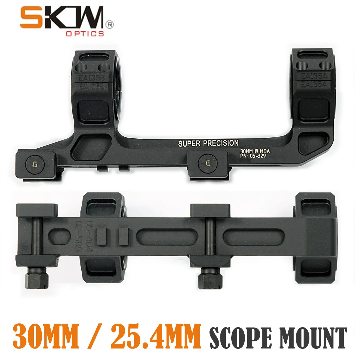 

SKWoptics AR15 M4 Flat Top Offset, Scope Mount, 1913 Picatinny Rails, New 30mm Rings, 1 Pc