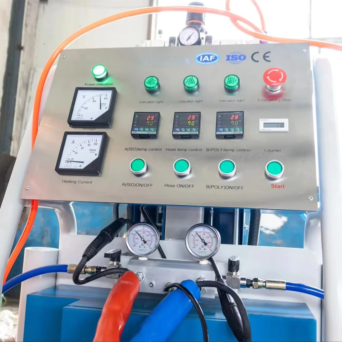 Ergonomic Polyurea Spraying Machine with Comfortable Handles for Operator Ease