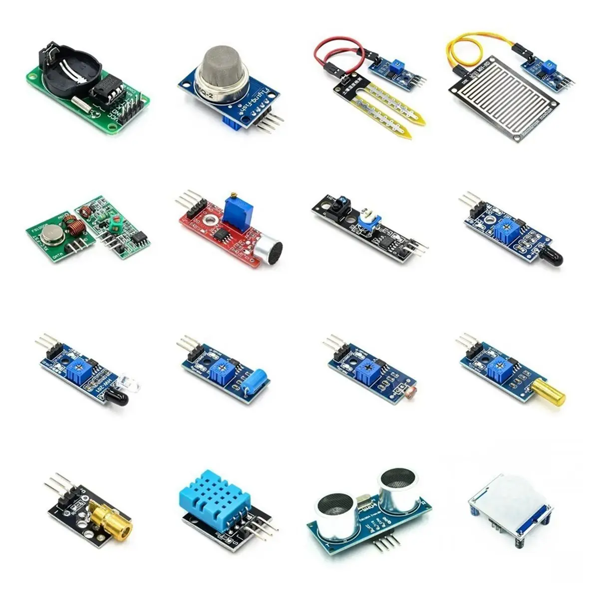 ▶○【On Sale】For 2nd Generation B 16-Sensor Kit Kit Sensor Module Kit DIY Smart Car Sensor Set