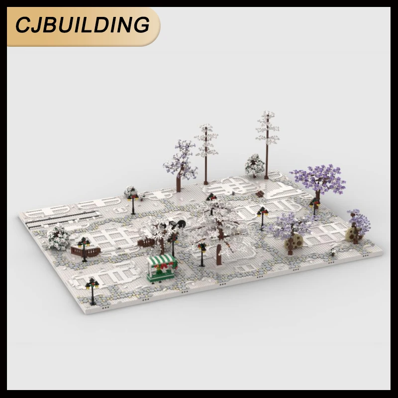 

Зимняя деревенская подставка для набора 10325 10308 4056440573 10275 10267 Строительные блоки DIY Креативные кирпичи Игрушка для коллекционера