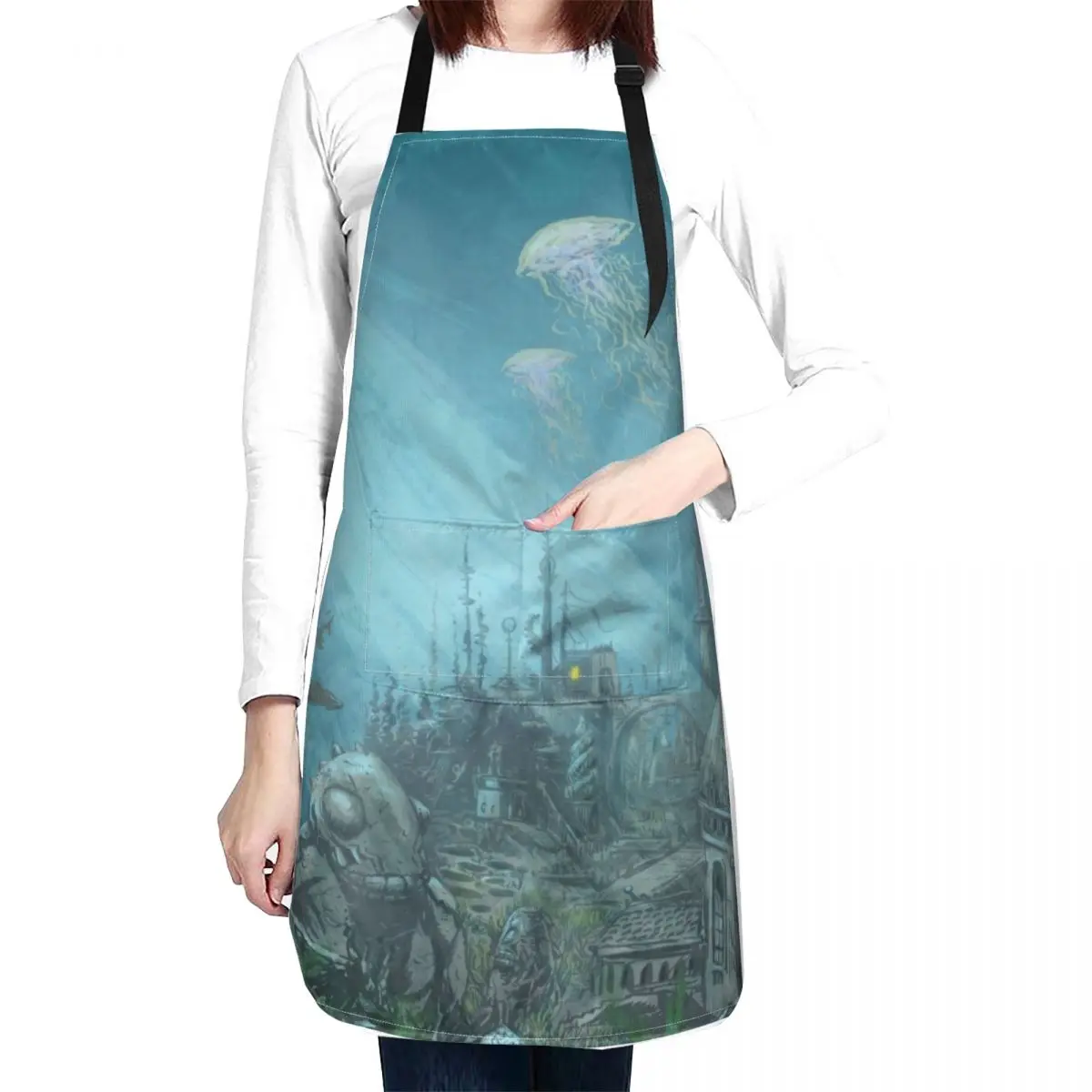 Undersea city - Innsmouth Apron Sexy House Things For Home And Kitchen Beauty Men'ss Apron