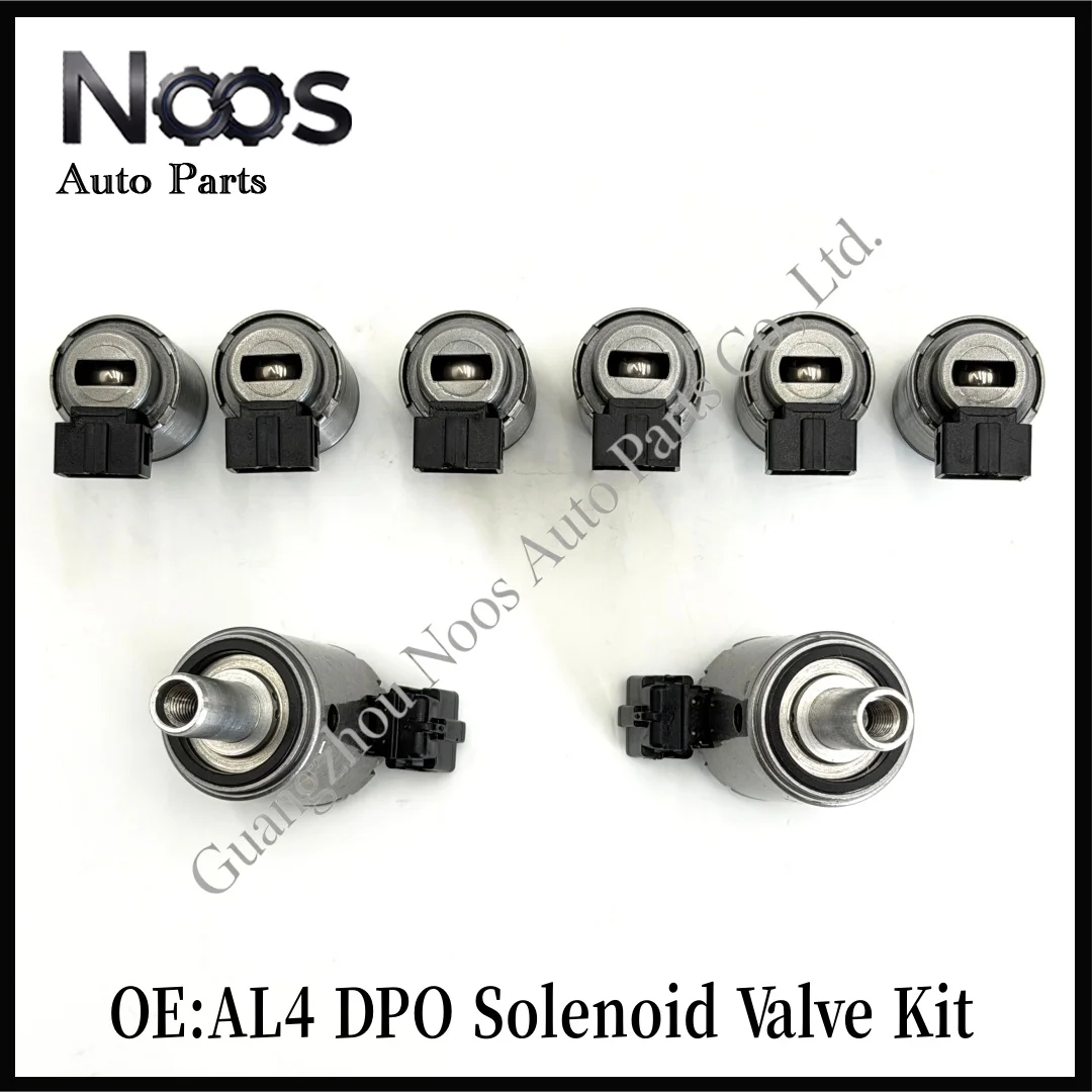 AL4 DPO DP0 Automatic Transmission Solenoid Valve Kit (8-Piece Set), Suitable for Peugeot, Citroën, Renault, and Other Vehicles