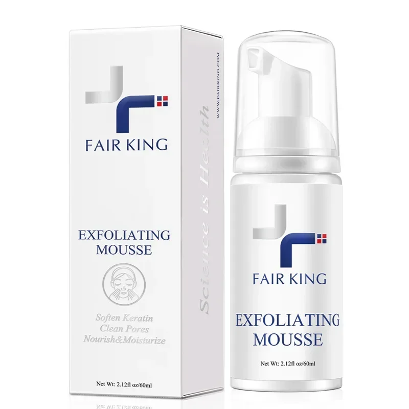 FAIR KING-Mousse Exfoliante para limpieza de la piel, maquillaje que mejora la textura de la piel, el polvo, mejora los poros agrandados, absorbe el aceite cosmético