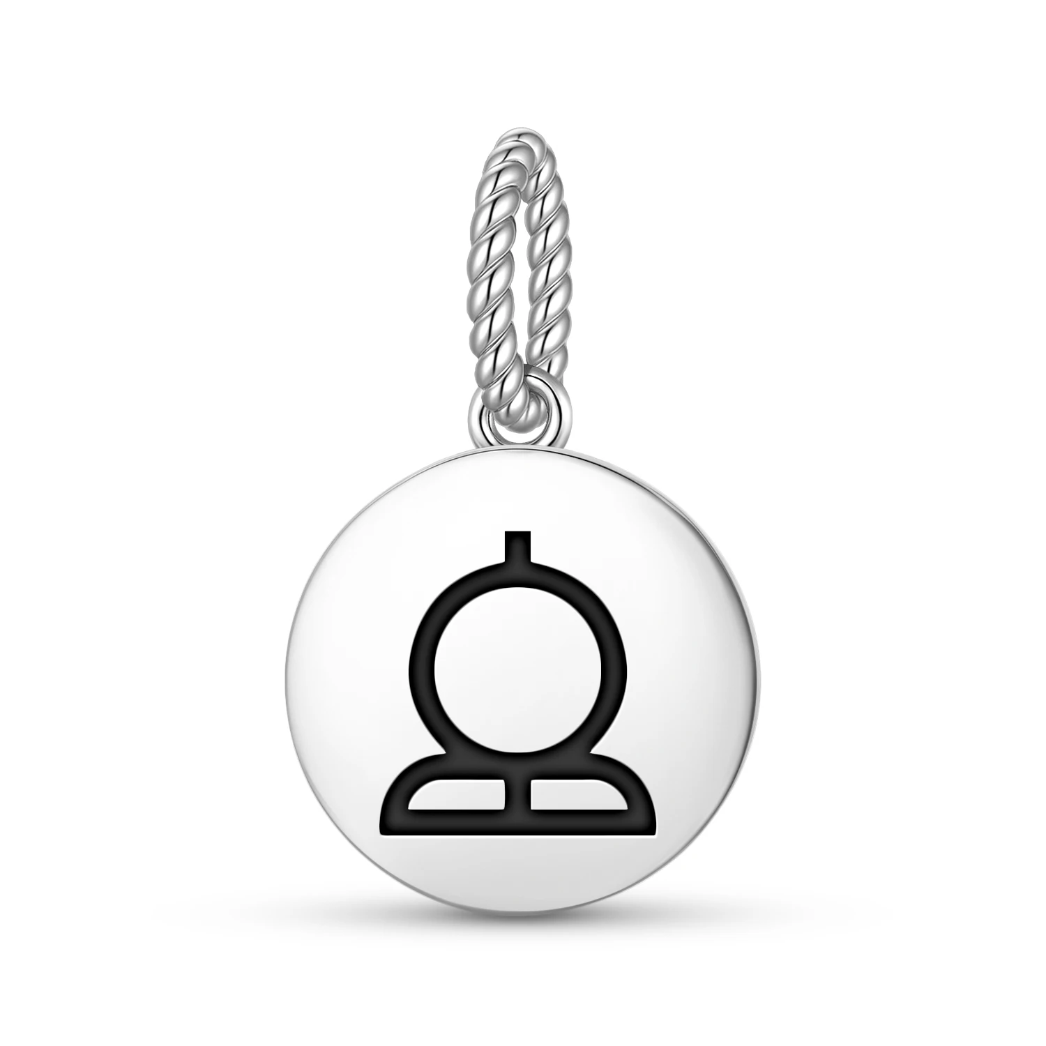 

Egyptian Shen Pendant 925 Sterling Silver Symbol Charm Bead for Women Bracelet Necklace Jewelry Trendy