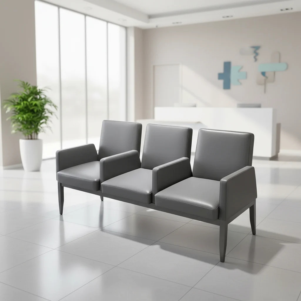 Three-seater Row Airport Waiting Chair, Hospital Waiting Chair, Public Connected Row Seat, Long Bench
