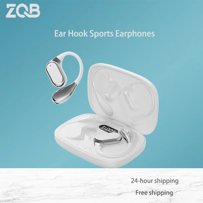 

ZQB Q11 True Wireless Bluetooth Earphones noise cancelling headset with mic Touch Sport Headset EarHooks Sports Headset Long End