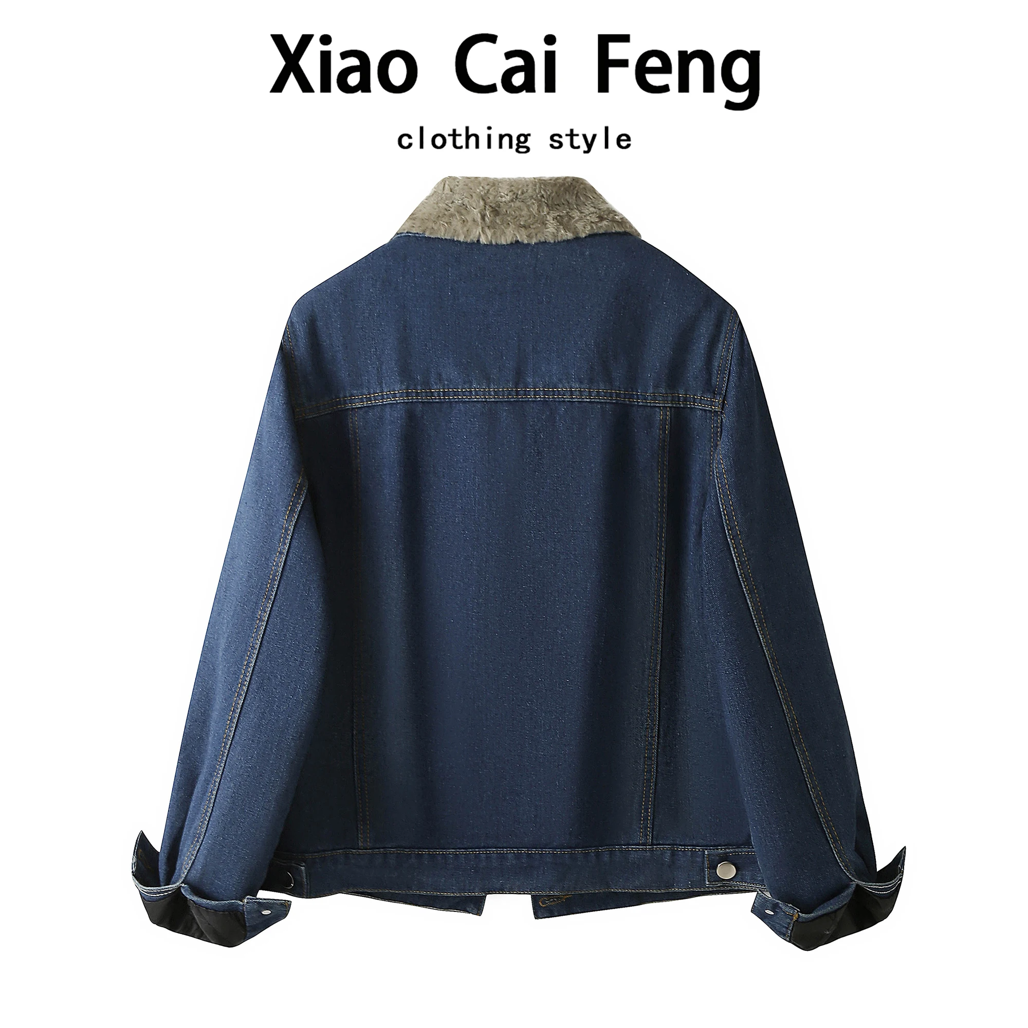 Thiened Fce اصطف فرو الضأن المرأة Jaet ريترو Sle معطف الشتاء ort ملابس خارجية تنوعا الرجعية القطن معطف العصرية