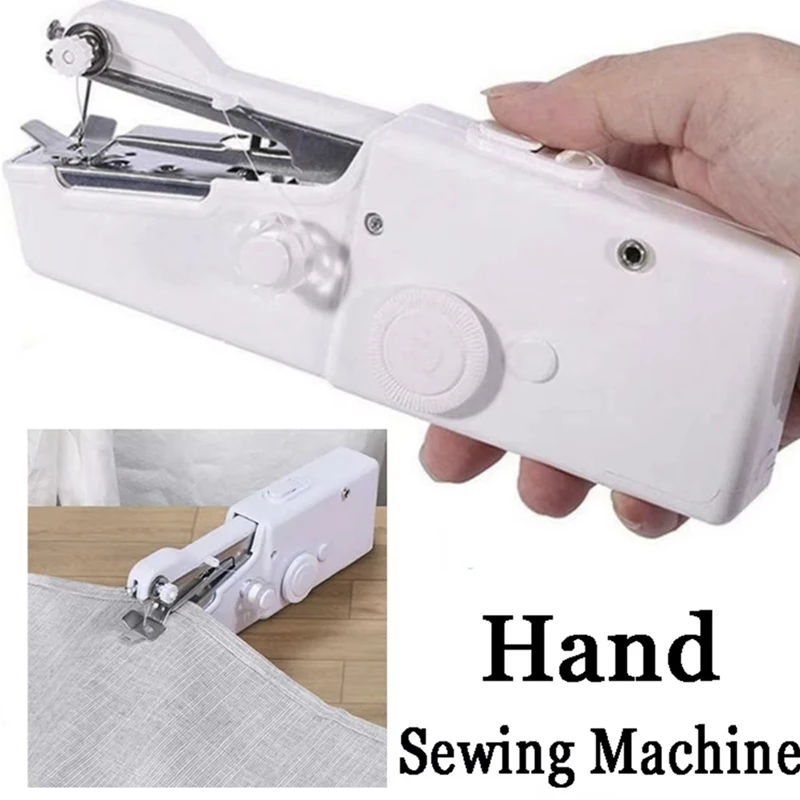Mini Sewing Machine Handheld Portable Electric Sewing Machine for Needlework Handwork Home Travel Sewing Accessories-ABAM view 6