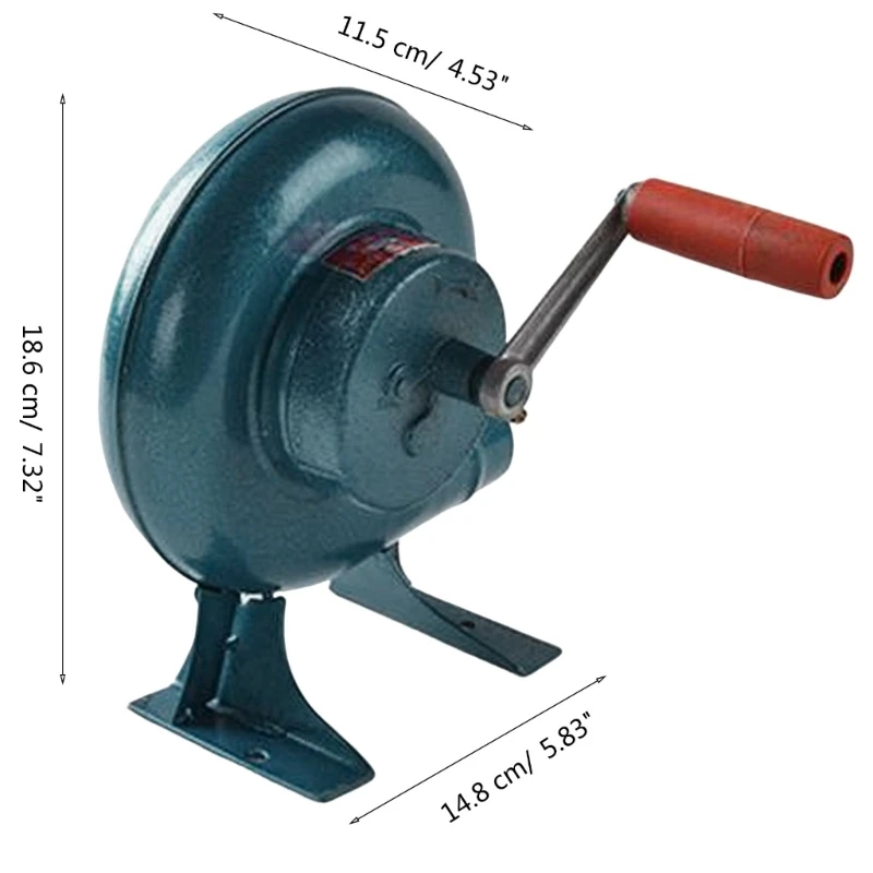 Imagem -06 - Ventilador Manual Manivela Ferreiro Forja Ventilador Manual para Atividades ar Livre Dropshipping