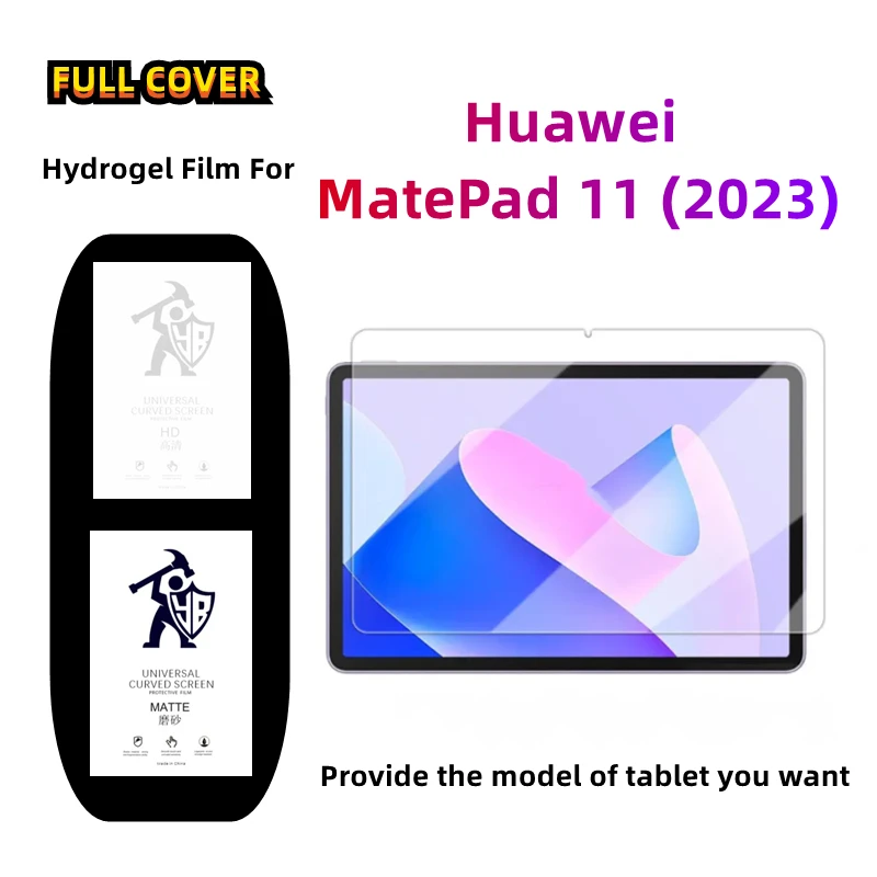 2pcs Matte Hydrogel Film For Huawei MatePad 11 (2023) HD Screen Protector For MatePad 11 DBR-W10 11.0 inches Clear Full Cover