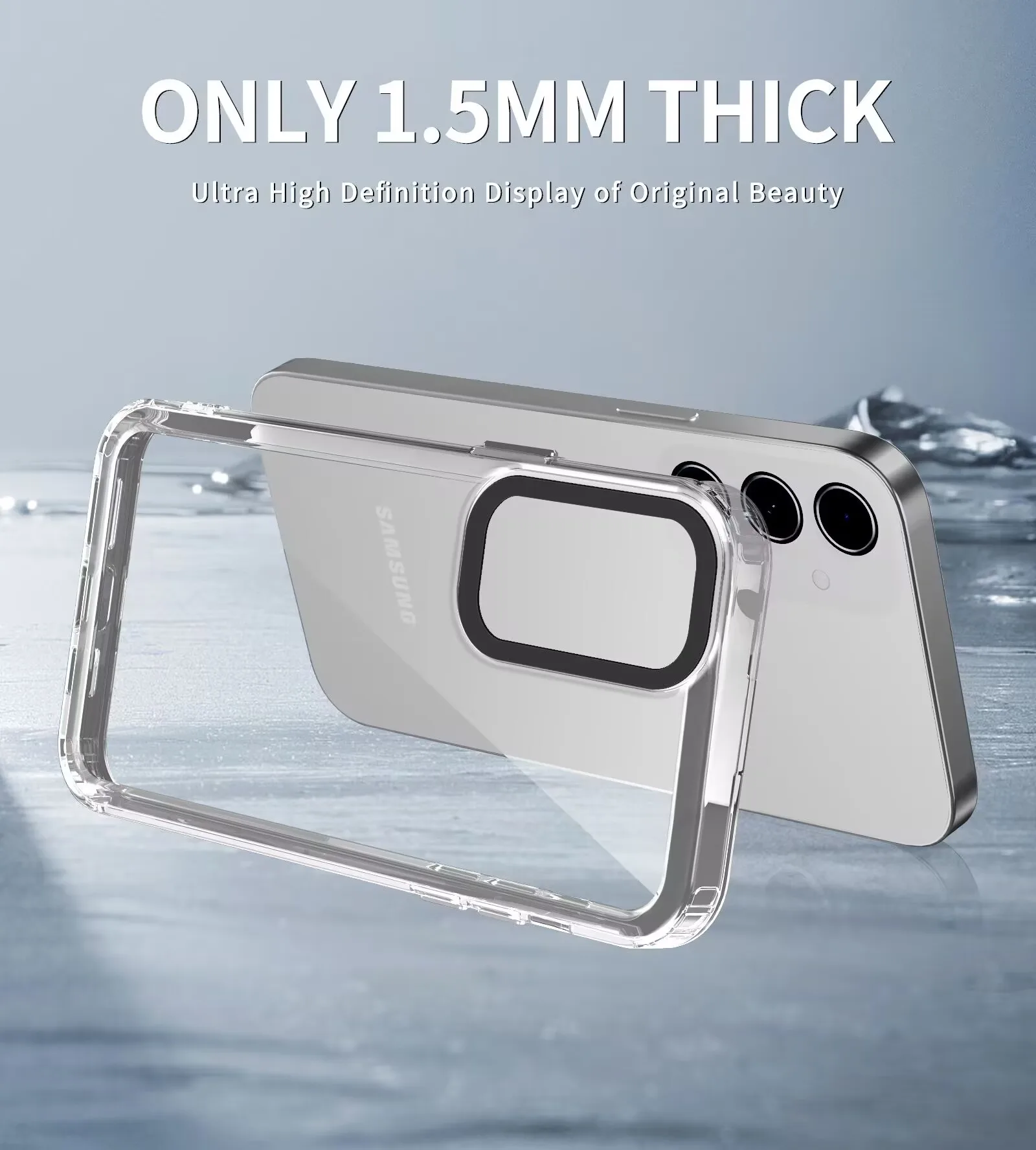 غطاء حماية فاخر أصلي شفاف مضاد للصدمات لهاتف سامسونج جالاكسي A55 A54 A53 A36 A35 A34 A26 A25 A16 A15 A14 5G #6