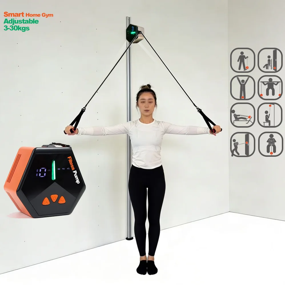 

The Most Compact Power Rack with Cable Pulley System Gym Machines Home Gym for Beginners and Advanced Users Full Body Workout