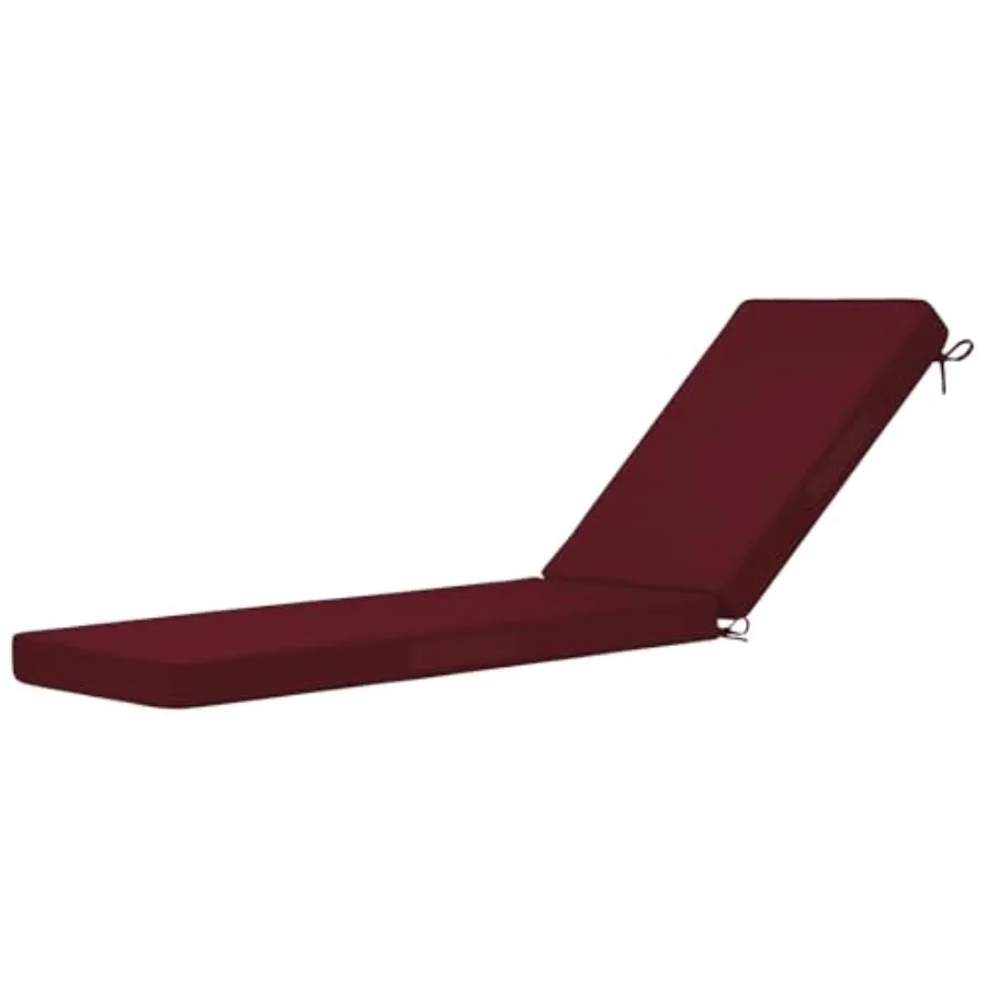 

Подушки для шезлонгов уличные 72"x21"x3" водонепроницаемые, с съемным чехлом, для патио и улицы
