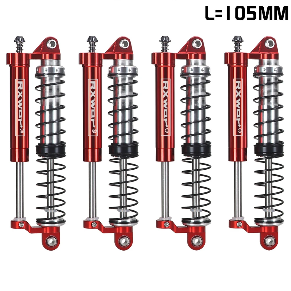 Adjustable Oil L=105mm Metal Negative Pressure Shock Absorber Double Damper For 1/8 Rc Crawler Car Meijiaxin H8h Yikong CROSSRS