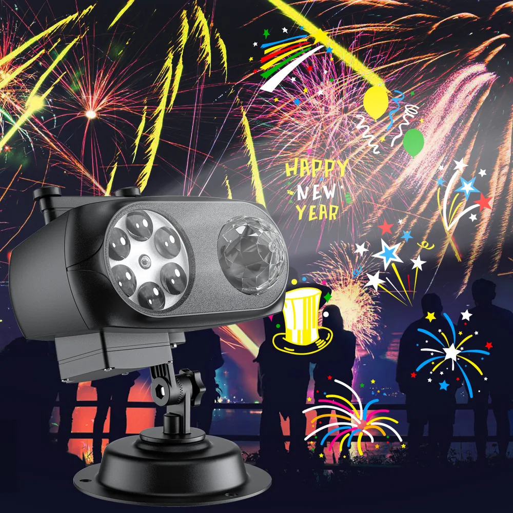 

Christmas Decorative Atmosphere Projector Light 10 Films LED Garden Projection Lawn Light For Home Festival Birthday Party Decor