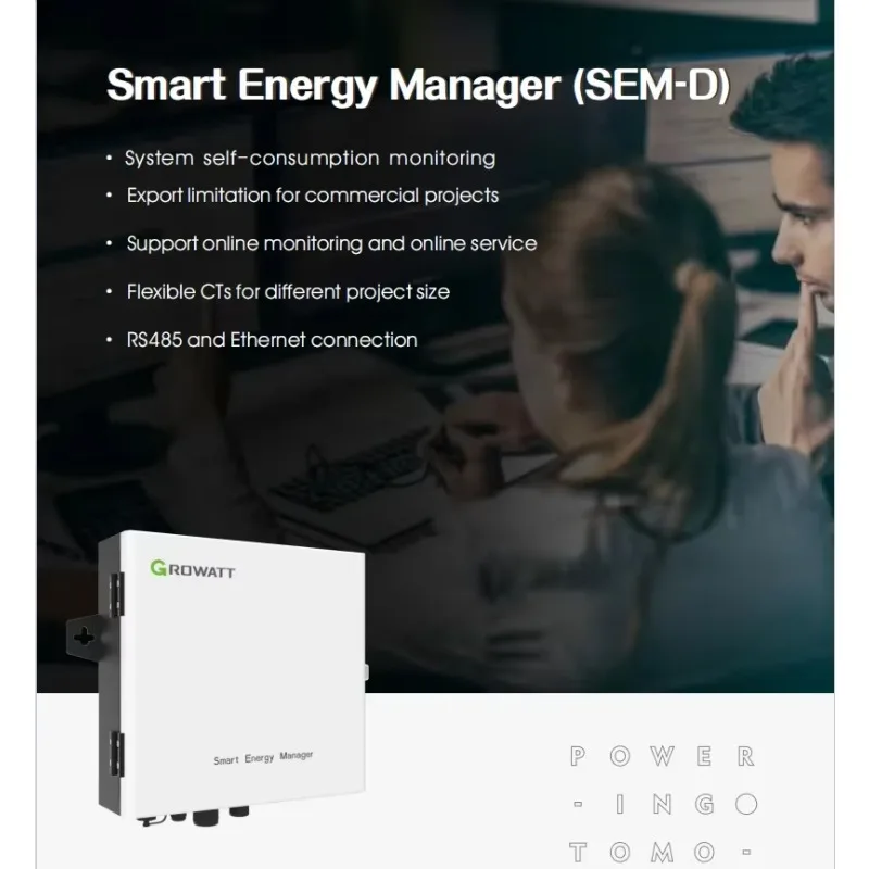 2025, Growatt Smart Energy Manager 1mw SEM-D system, self-consumption power monitoring