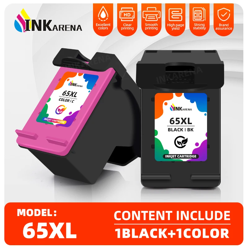 

Ink cartridge 65XL Compatible For HP 65 XL Cartridge For HP65XL For HP65 For HP Envy 5010 5020 5030 5032 5034 5052 5055