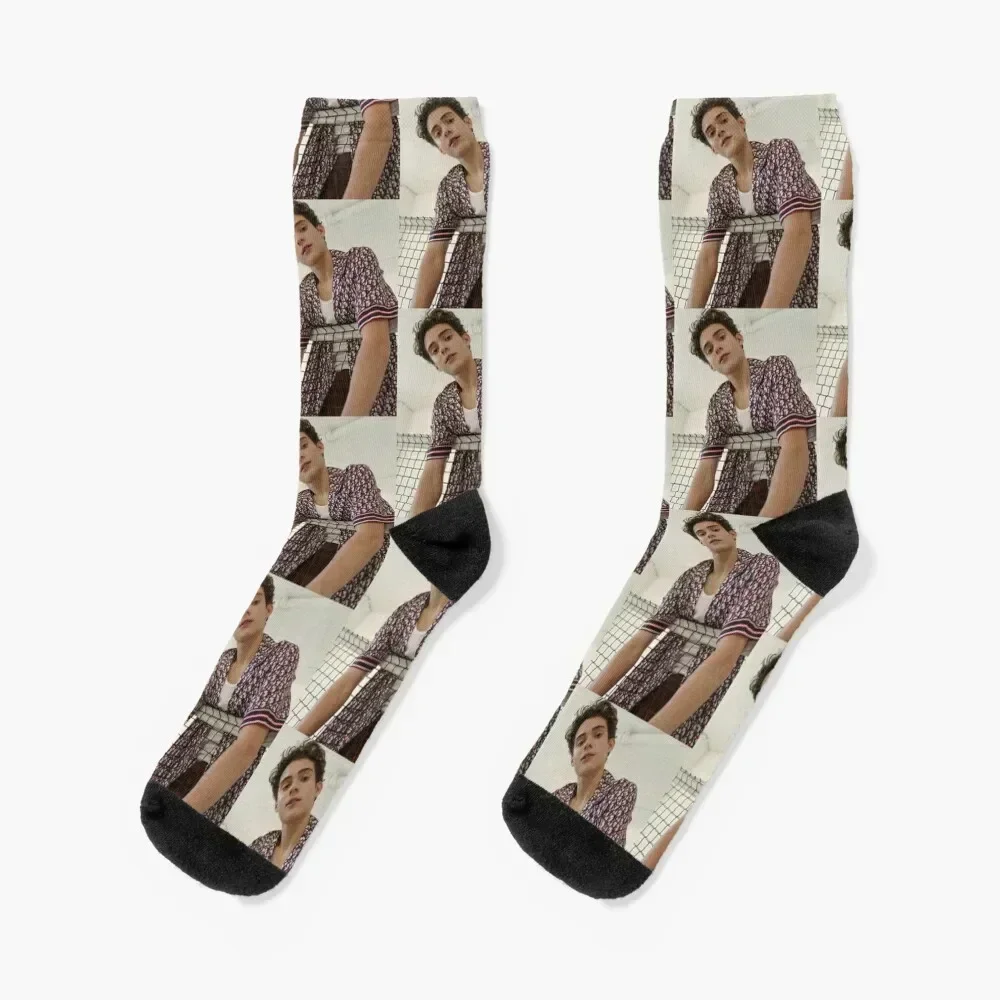 

joshua basset Socks with print winter cycling short Socks Men's Women's