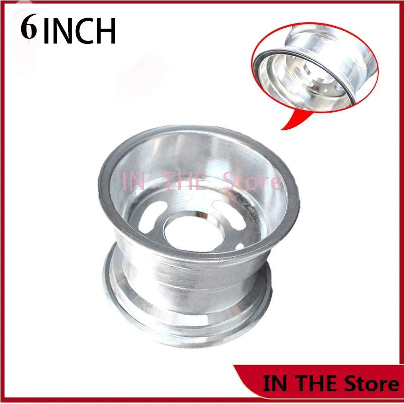 6 inch Flange Aluminum Wheel Hub use 145/70-6 13x5.00-6 13x6.50-6 ATV 3 hole Vacuum rims for 110-125cc Go-Kart ATV