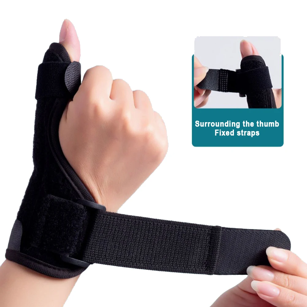 

1 Person Thumb Splint Right and Left Hand, Reversible Thumb Support, Tendon Sheath Wrist Protection Thumb Sleeve