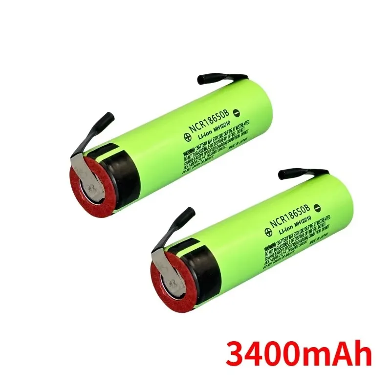 For Panasonic New Original 18650 NCR18650B Rechargeable Li-ion battery 3.7V 3400mAh batteries DIY Nickel