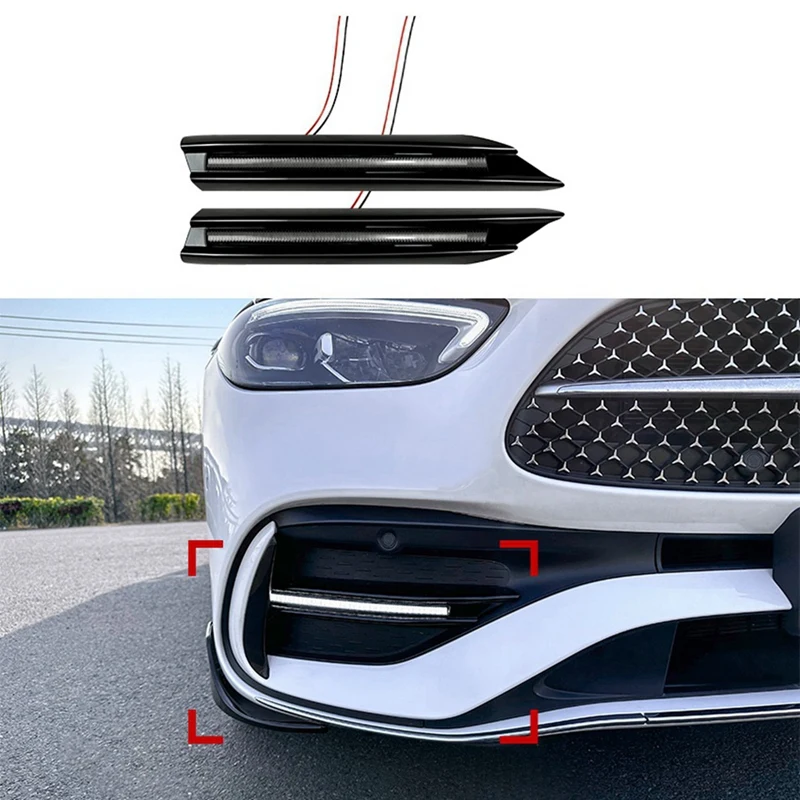 Car DRL LED Daytime Running Light Fog Lamp Grille For Mercedes Benz C-Class W206 C200 C300 C43 AMG 2022+