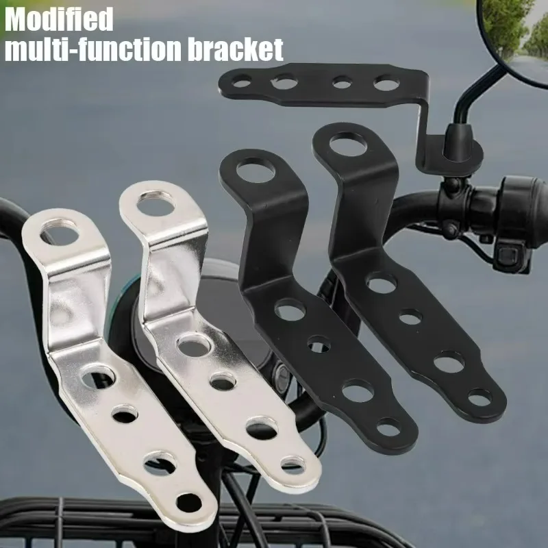 x1 Aluminum Alloy Motorcycle Modification Accessories Bracket Head Light Brackets Rearview Mirror Lamp Bracket Extension Bracket