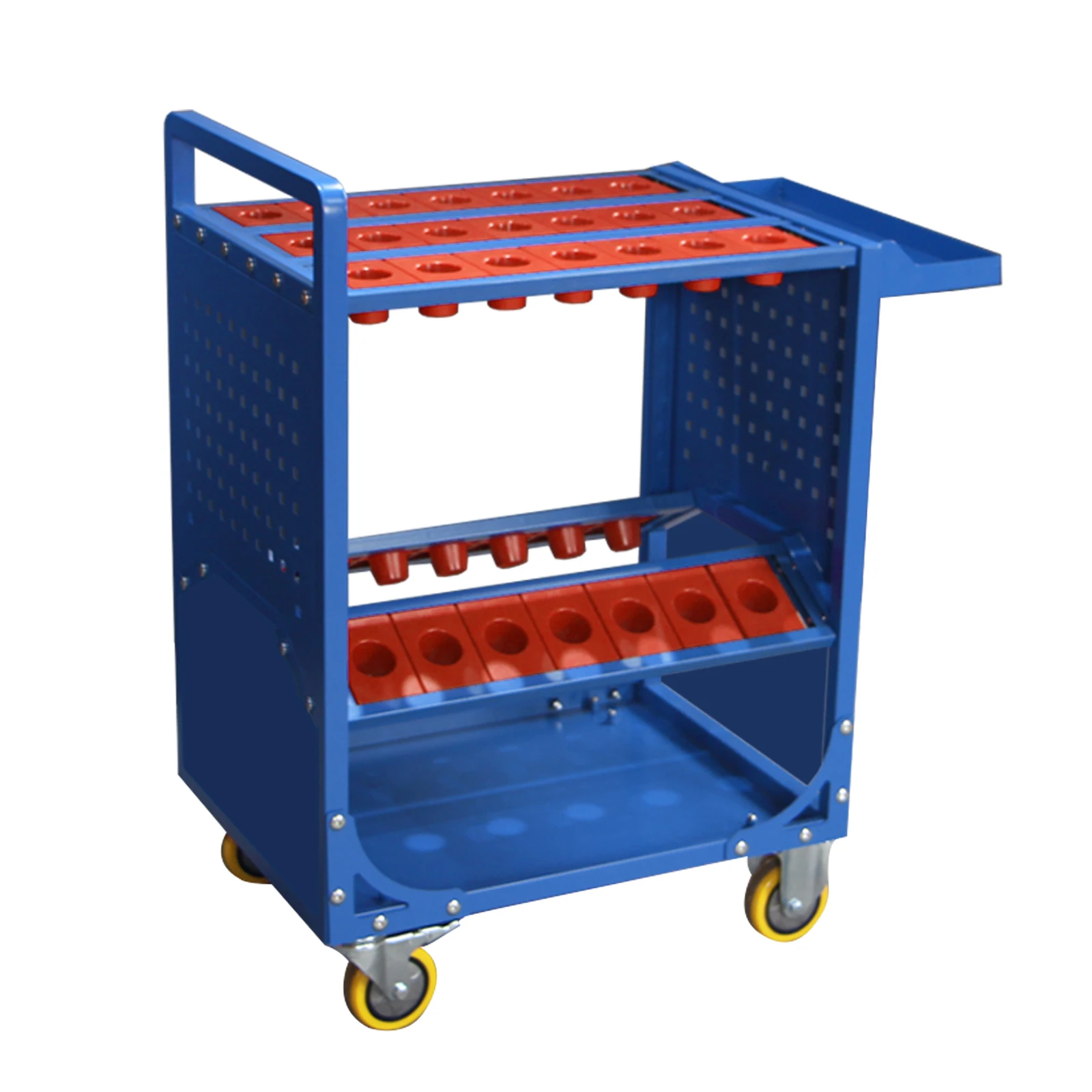 Carro de almacenamiento de herramientas CNC, BT40/BT50/HSK63, portaherramientas CNC, carritos de utilidad con ruedas, carritos de servicio de herramientas CNC para almacenes M