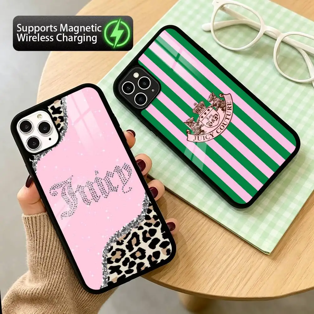 

J-Juicy c-Couture Leopard Phone Case For iPhone17,16,15,14,13,12,11 Plus,Pro Supports Magnetic Wireless Charging