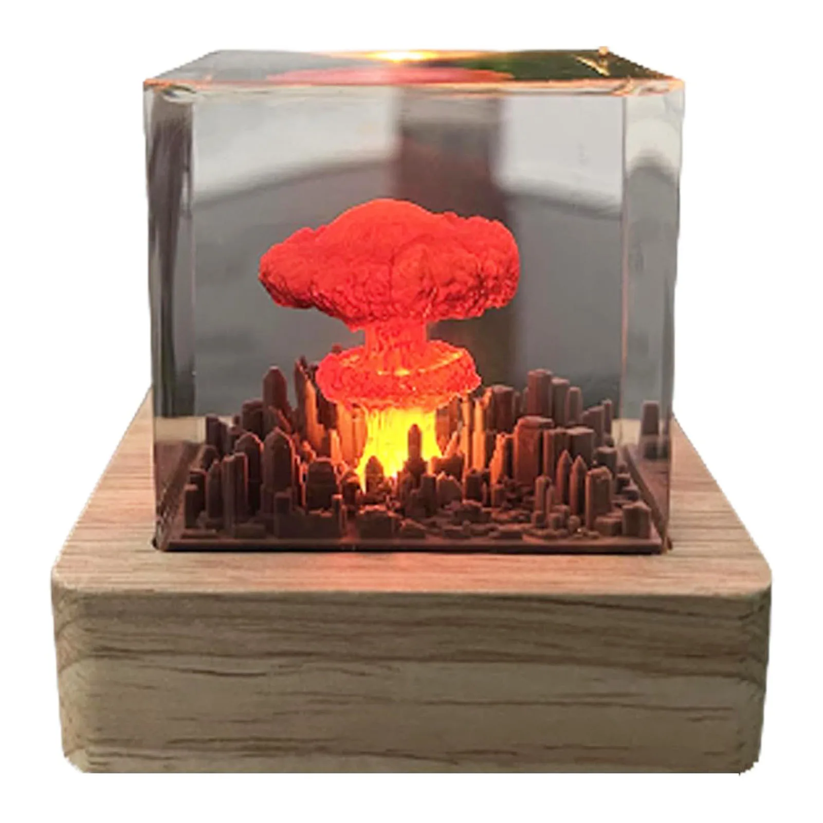 

Mushroom Cloud Nightlight Decoration 3D Bomb Explosion Mushroom Cloud Night Light for Bedroom Living Room Children's Room Study