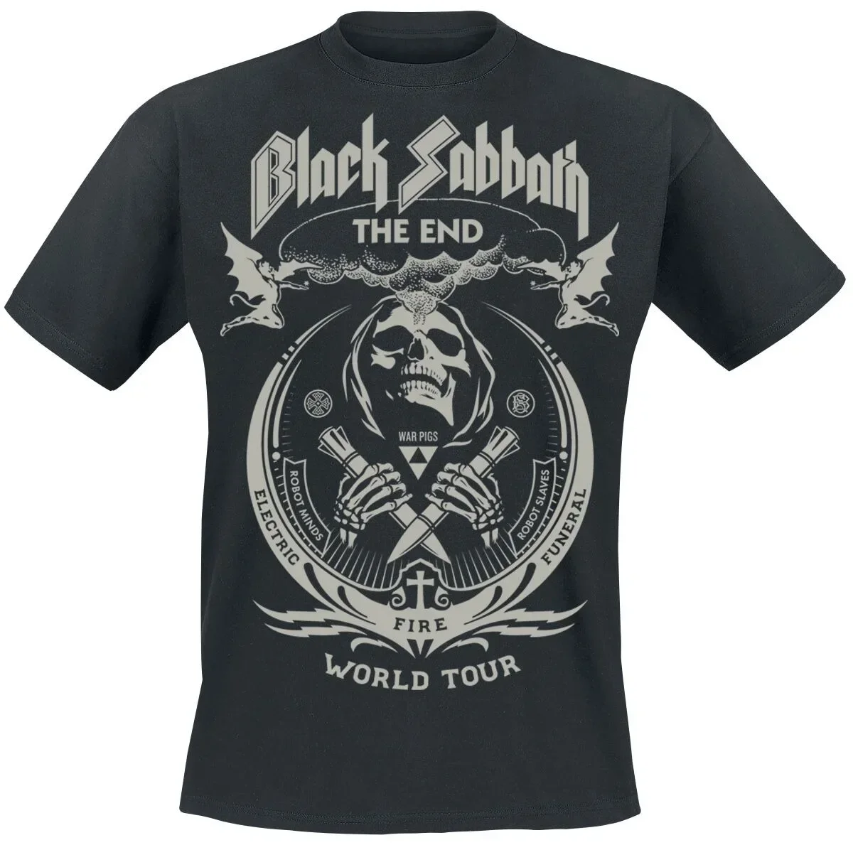 Black Sabbath The End 2017 Birmingham Tour Print T-Shirt Herren Damen Heavy Metal Band Unisex Tee – Detail 5