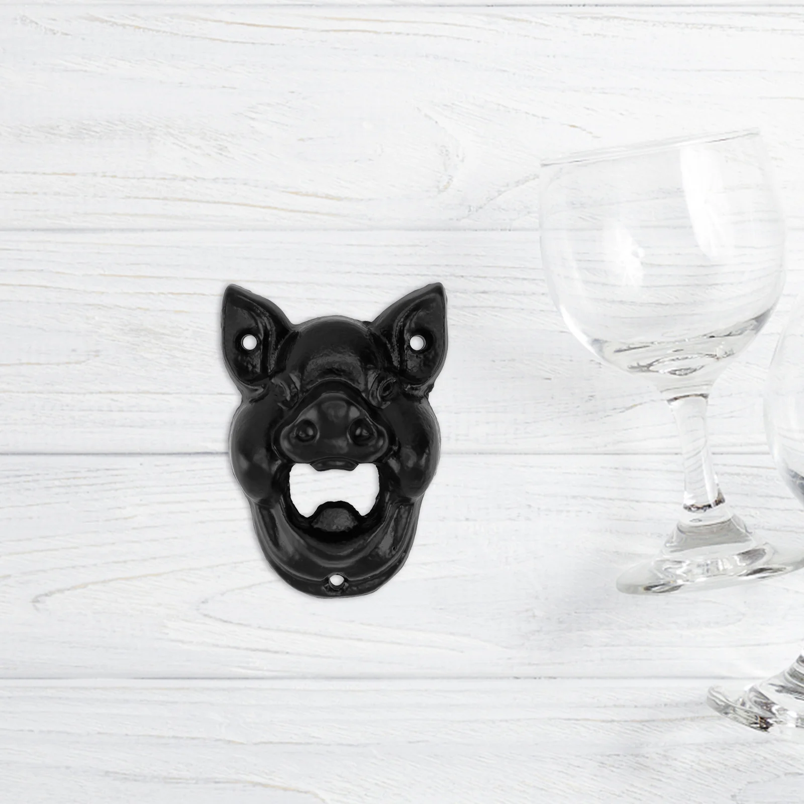 

1Pcs Iron Pig Head Bottle Opener Wall Mounted Beer Lid Remover for Bar Ktv Soda Bottle Opening Tool Creative Design