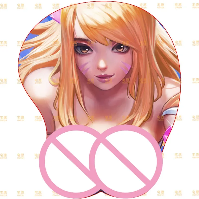 Nuovi periferiche da gioco Riftbound 3D Mouse Pad Akali Ahri Sona Buvelle Home Anime Cartoon braccialetto tappetino da tavolo in silicone giocattolo regalo