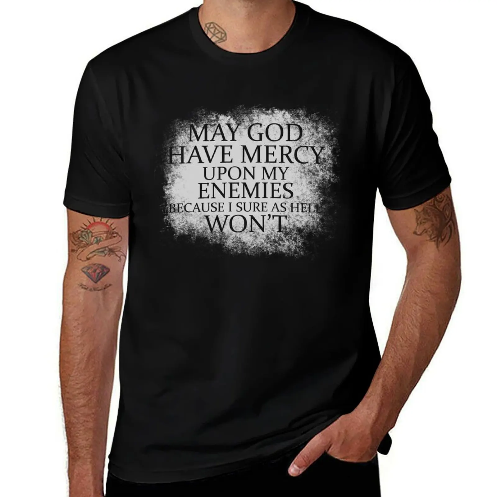 

MY man shirts MERCY graphic t cotton t MAY man man shirts UPON for ENEMIES GOD t graphic shirt T-Shirt HAVE funny