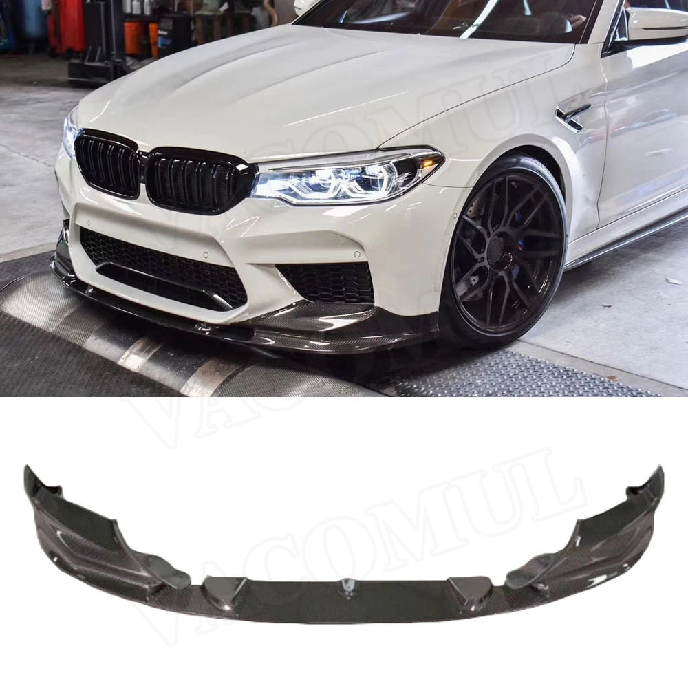 

VACOMUL Dry Carbon Fiber Front Bumper Lip Spoiler Splitters For BMW 5 Series F90 M5 Original Bumper 2018 2019 3D Style FRP