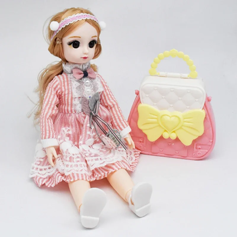 30cm 1/6 BJD Doll Anime Princess Fullset Clothes Shoes Figure Model Joint Movable Fashion Cute Mini Doll For Girls Birthday Gift