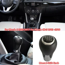 Original  ​​6 Speed ​​Manual Shift Knob For Mazda 3 2013-2017 For Mazda CX-5 2013-2016 Car Gearbox Handles Hanlball