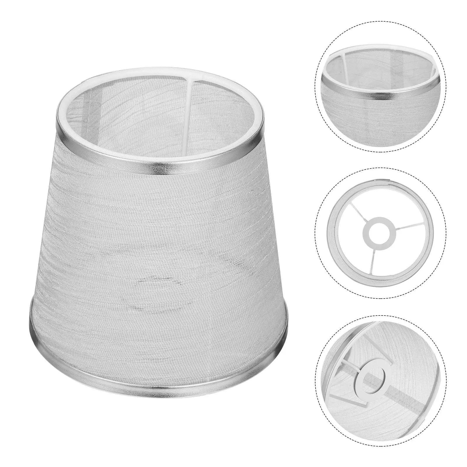 

Устойчивый, гладкий на ощупь тканевый абажур для настольных и напольных ламп E14, практичный, для длительного использования