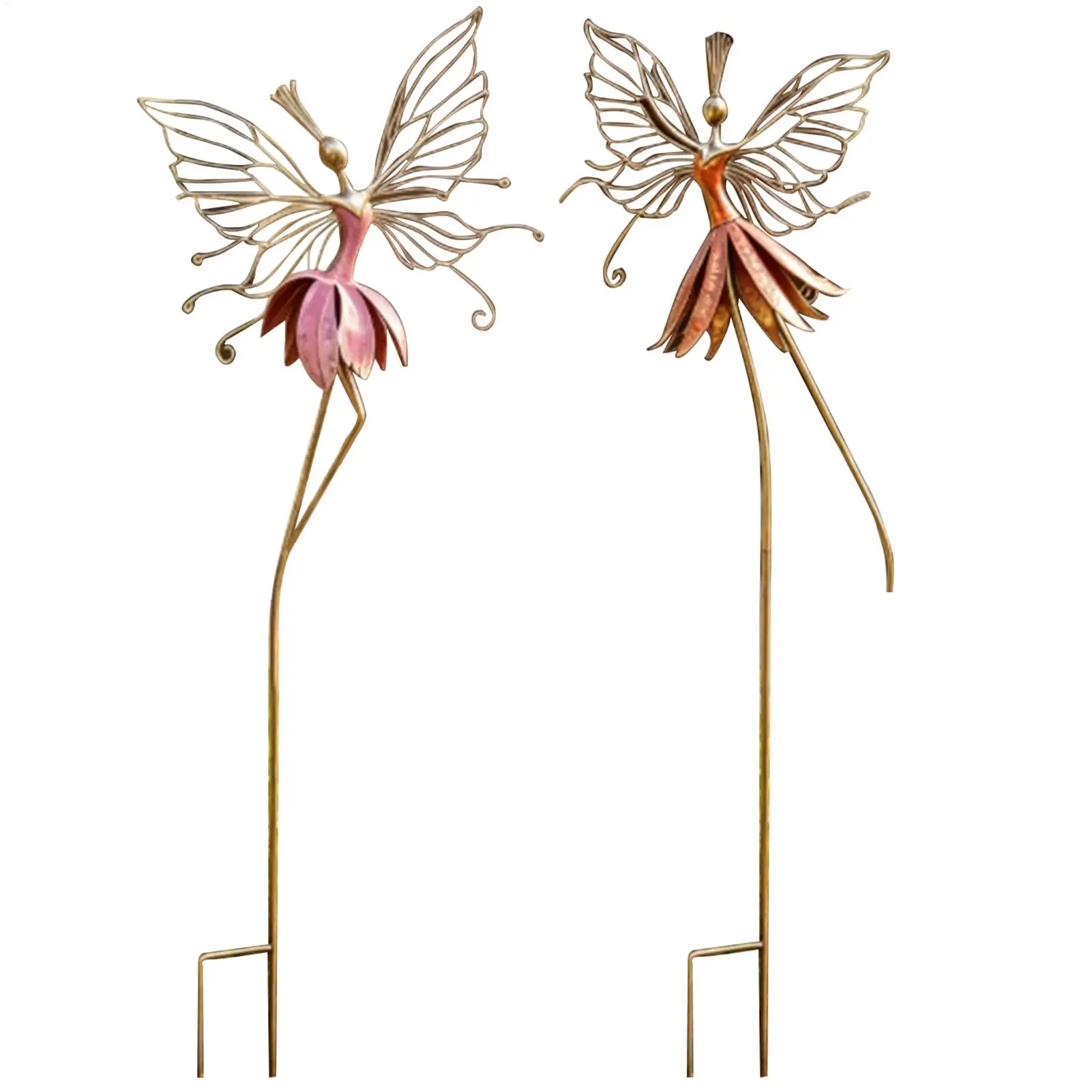 

Garden Stakes Decor Fairy Shape Farmhouse Decor Yard Fairy Decorations Stakes for Outdoor Courtyard Pot Spring Nature Indoor