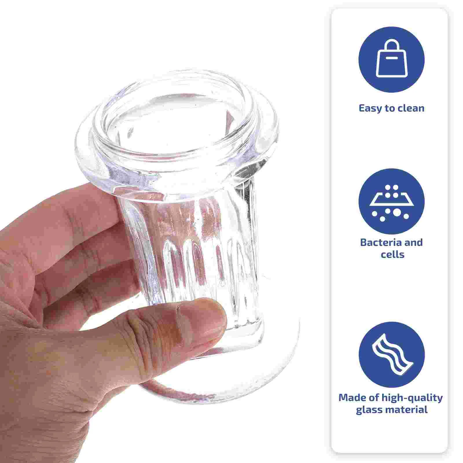 Laboratory Glass Staining Jar Mason Jars Round Lid Dome Favors Transparent Baby