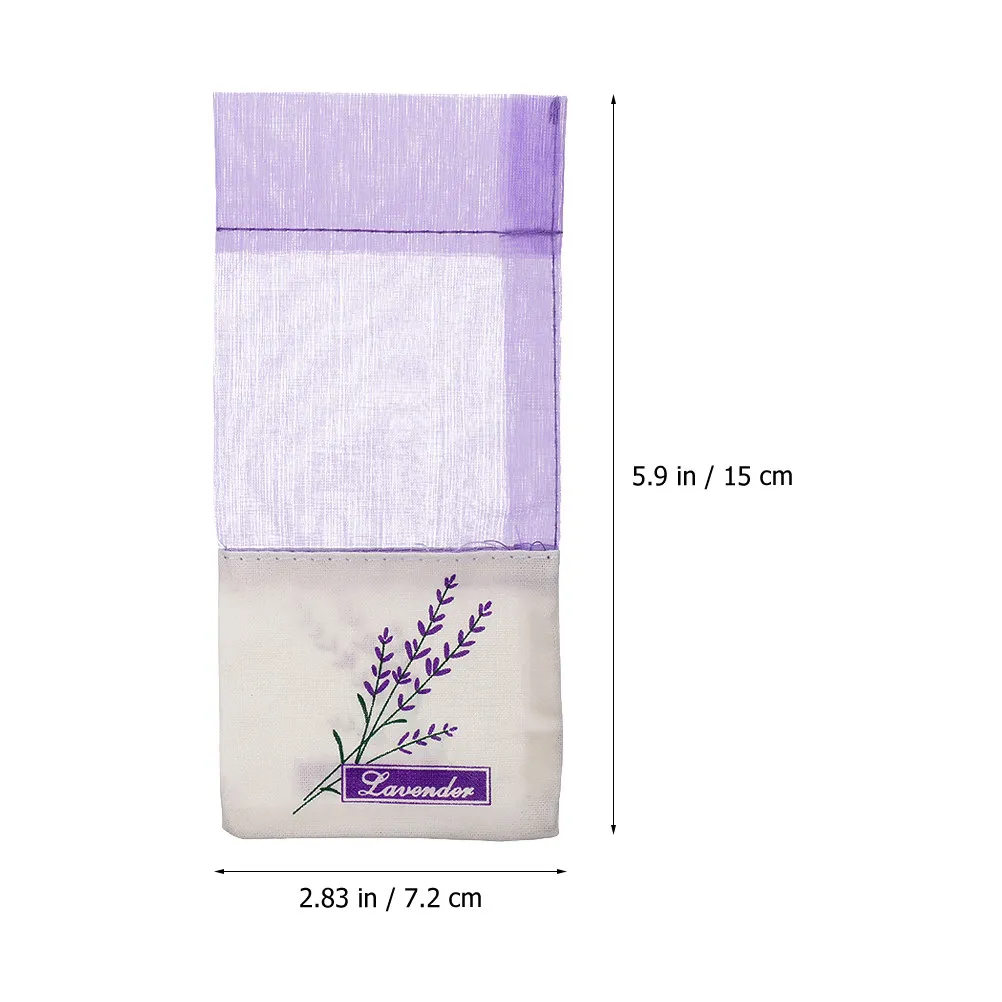 50Pcs Sachet Bags Empty Lavender Drawstring Scented Pouches Home Car Wardrobe Spice Storage Fragrance Air Purifying Organizer