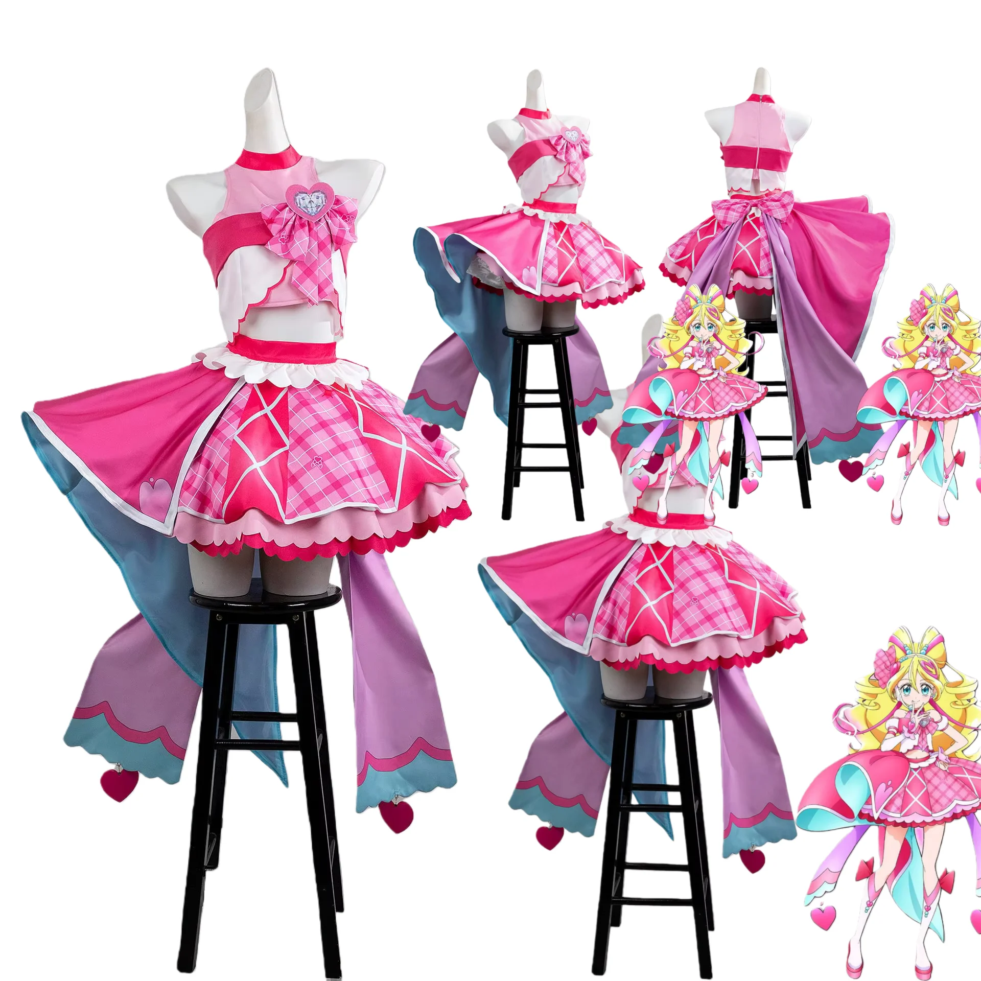 

Anime Sakura Uta Cosplay Costume Wig Sakura Uta Halloween Carnival Party Clothes