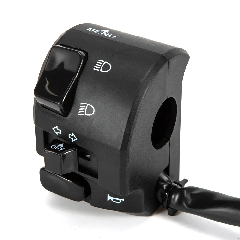 7/8" 22mm Handlebar Control Switch Button Motorcycle LED Flasher Headlight Fog Warning Light Turn Signal For MSM N-MAX 125 155 - Image 4