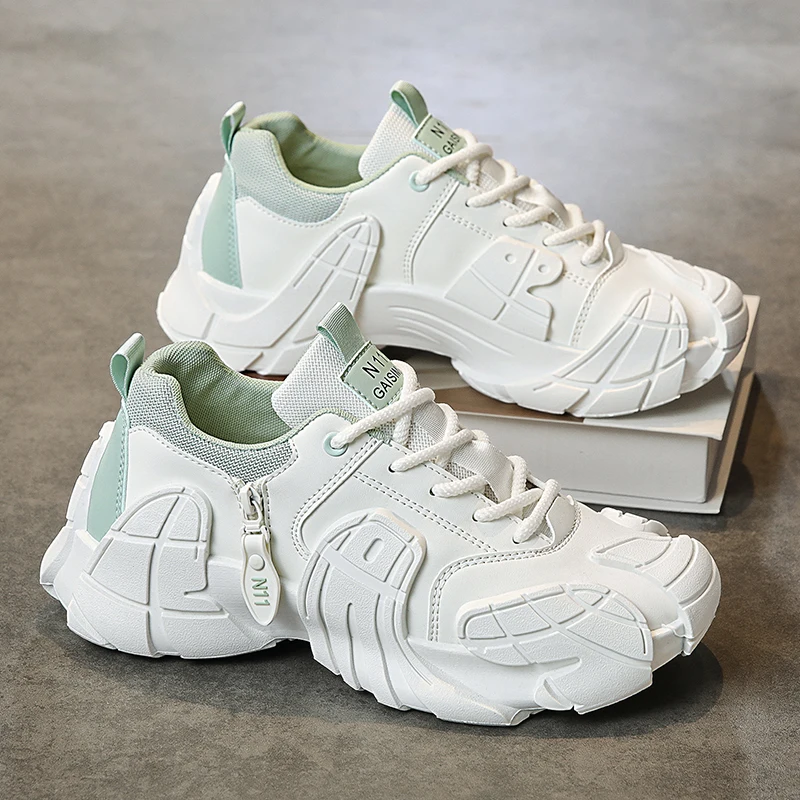 

Mens Breathable Mesh Chunky Sneakers Lightweight Non-slip Platform Running Shoes Casual Walking Sports Trainers
