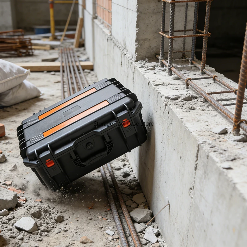 

1pc Hard Carry Case Bag Tool Case With pre-cut Sponge Storage Box Safety Protector Organizer Hardware Rolling Toolbox