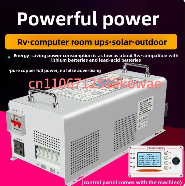 Power Frequency Pure Sine Wave Photovoltaic RV Inverter 3000W High Power 12V24V48V60 To 220V Converter